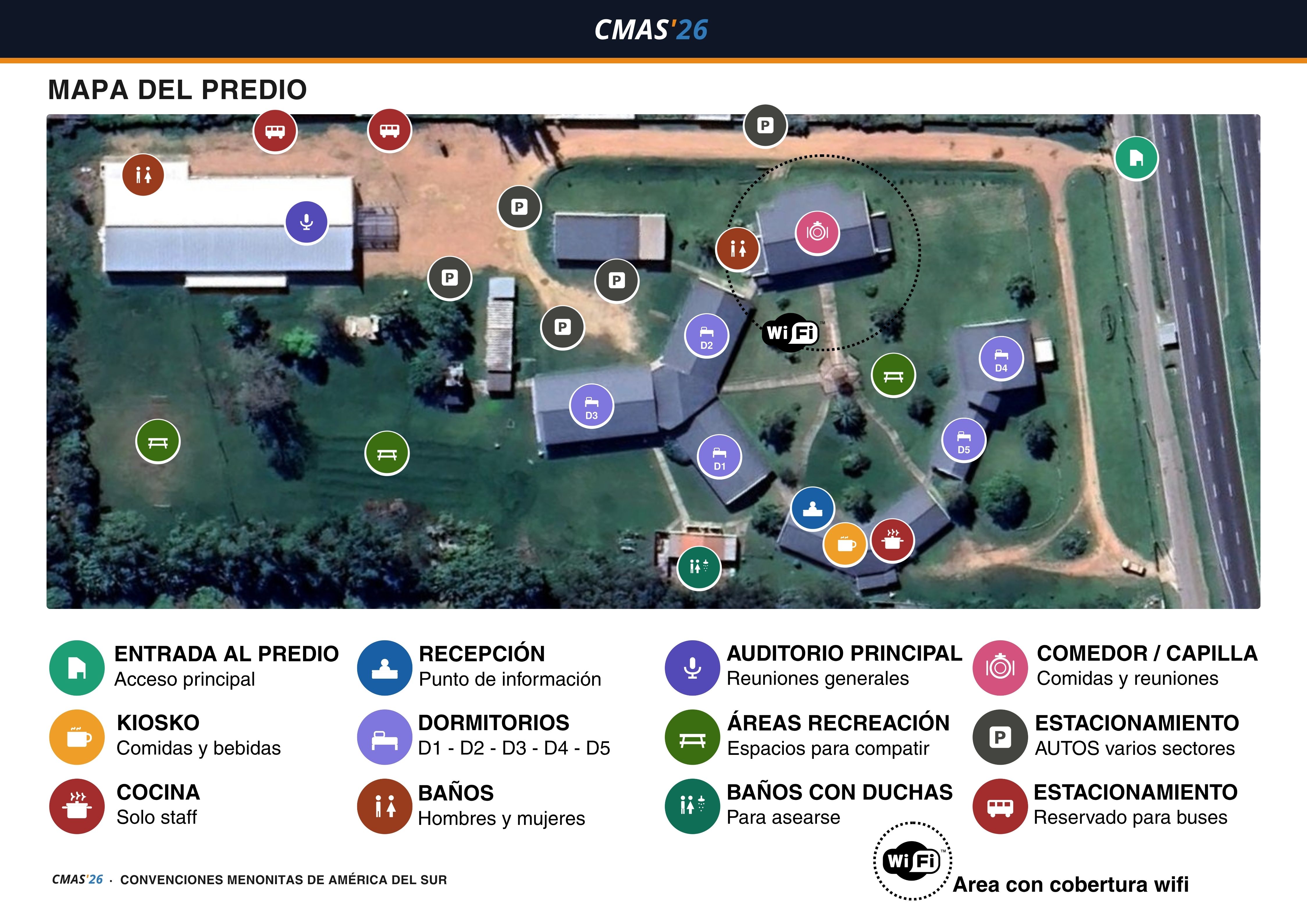 Mapa del predio IBA — CMAS 2026